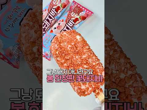 봄 한정판 🌸꽃돼지바 드디어 나왔다!!