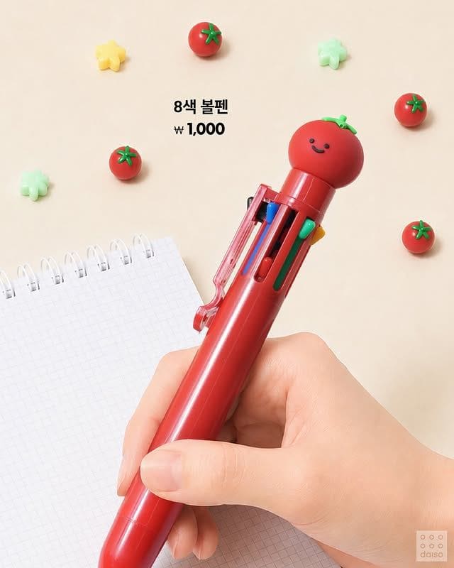 다이소 토마토 8색 볼펜 등장🍅✏️ 이미지 2