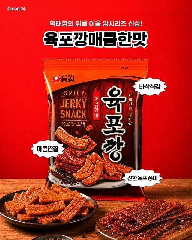 먹태깡 다음은 이거다! 육포깡 매콤한맛 신상 출시 이미지 2