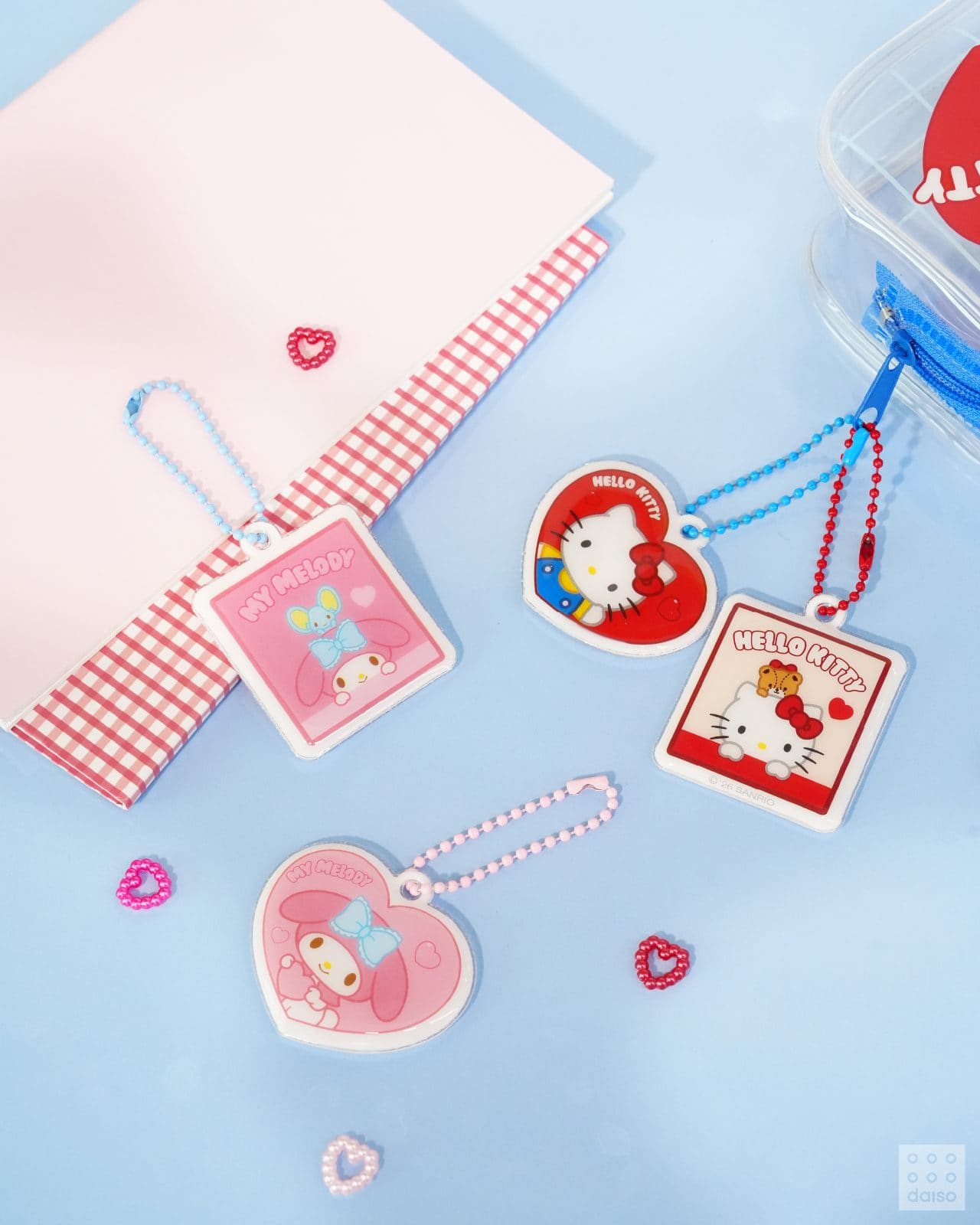 🎀 다이소 헬로키티·마이멜로디 신상! 키링부터 파우치까지 너무 귀여워요 💕 이미지 2