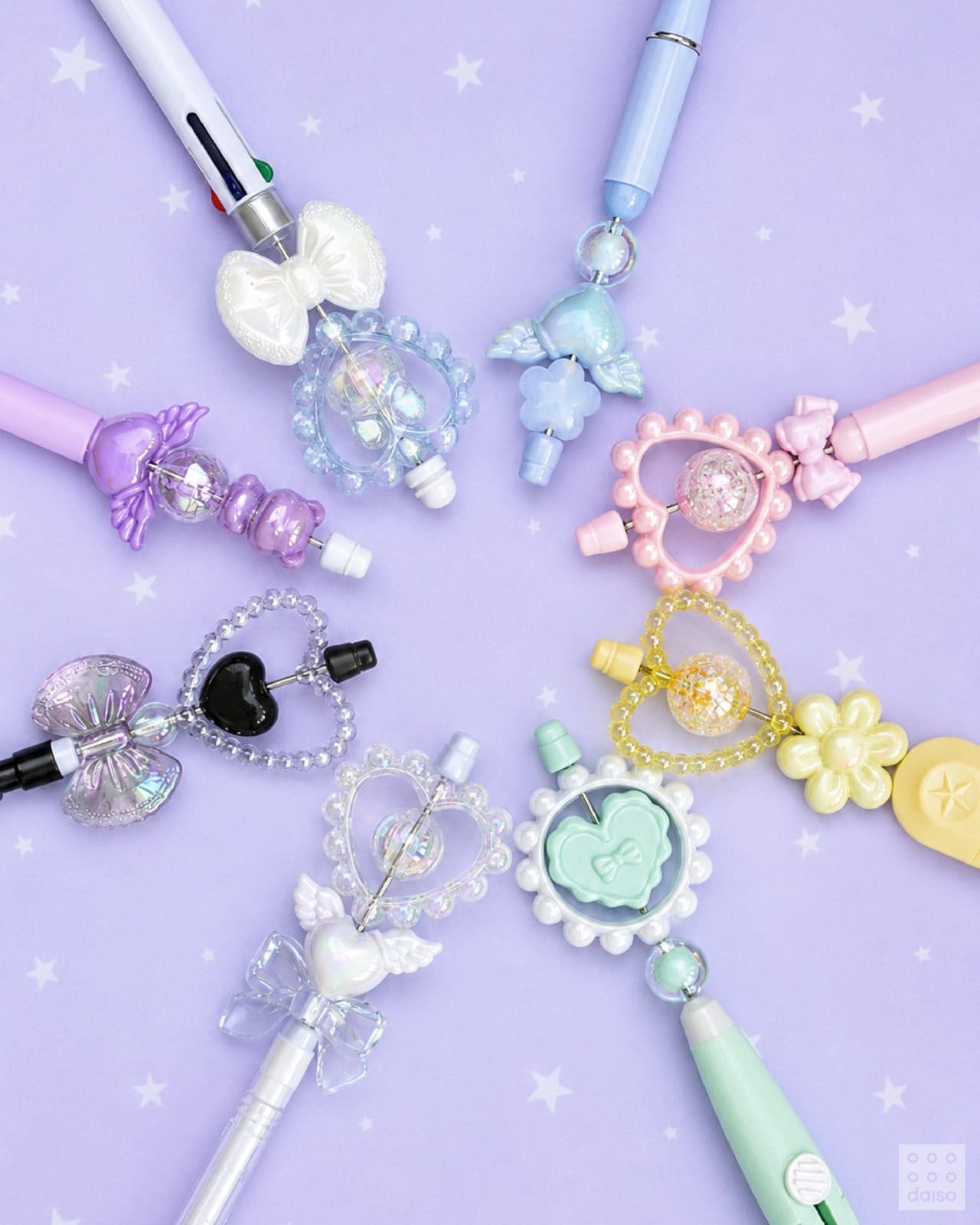 ✨ 다이소 신상! 나만의 볼펜 꾸미기 💎🎀 이미지 3
