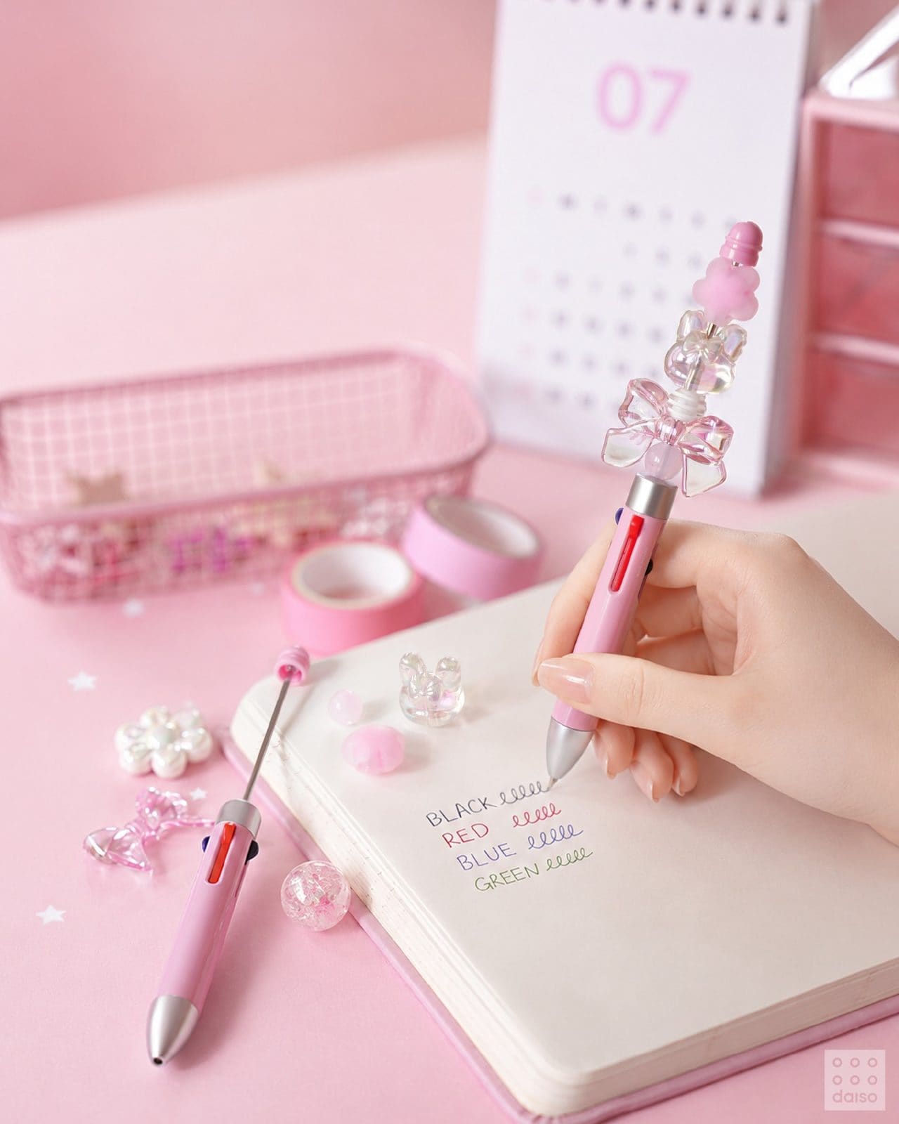 ✨ 다이소 신상! 나만의 볼펜 꾸미기 💎🎀 이미지 4