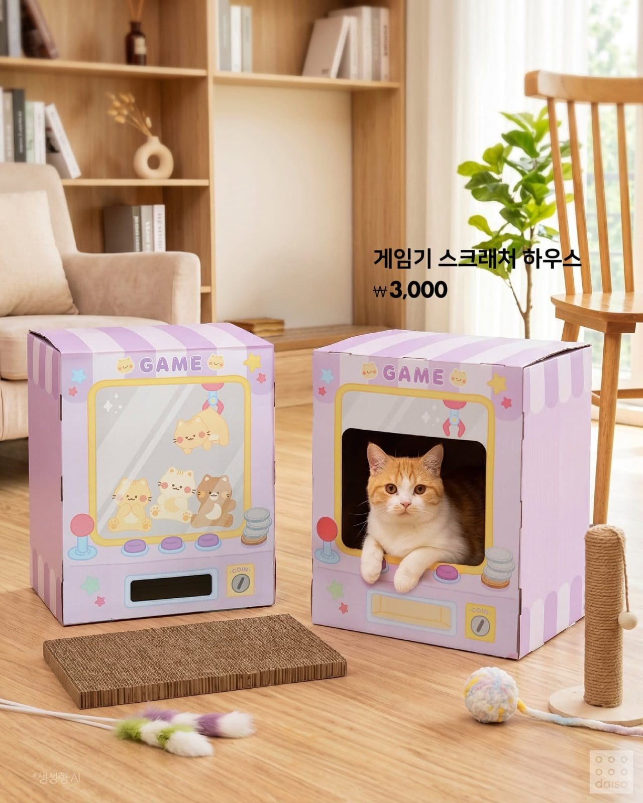 다이소 8월 신상🐱 고양이 집사 취향저격! 귀여운 스크래쳐 4종 이미지 4