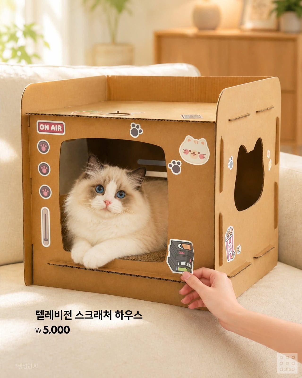 다이소 8월 신상🐱 고양이 집사 취향저격! 귀여운 스크래쳐 4종 이미지 5